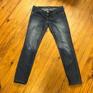 Ag Adriano Goldschmied The Stilt Cigarette Medium Wash Skinny Jeans